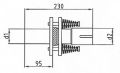 Kompensator - d1� 45mm; L�nge: 230mm