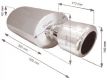 Edelstahl-Endschalld�mpfer im BIKE 5-LOOK