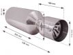 Edelstahl-Endschalld�mpfer im BIKE14-LOOK