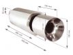 Edelstahl-Endschalld�mpfer im BIKE 3-LOOK